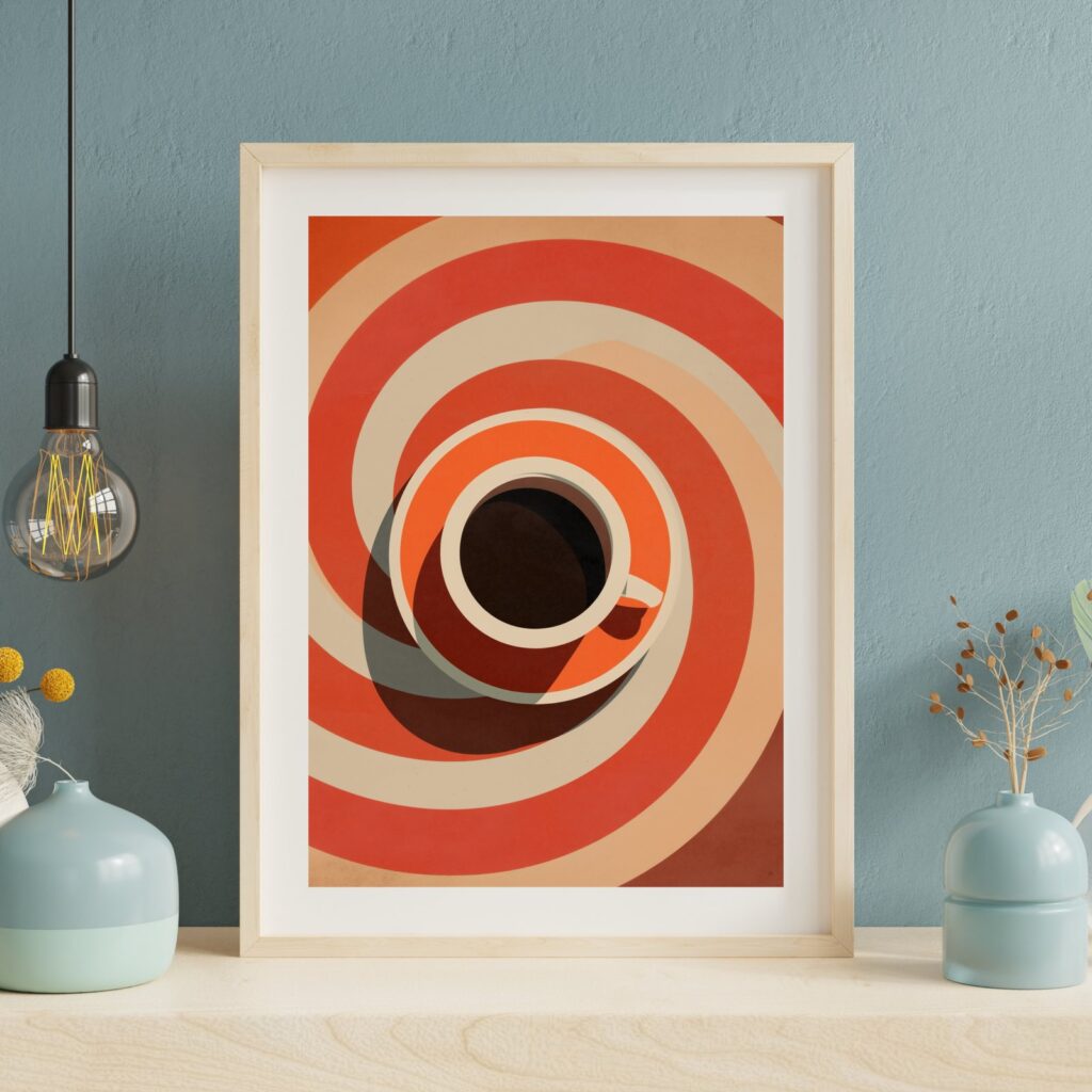 Retro Coffee Art Poster