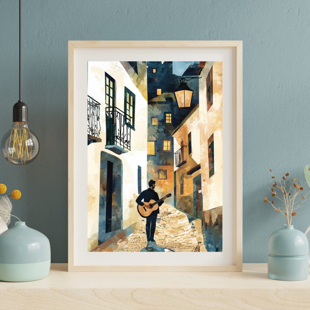 Fado Guitarist Poster
