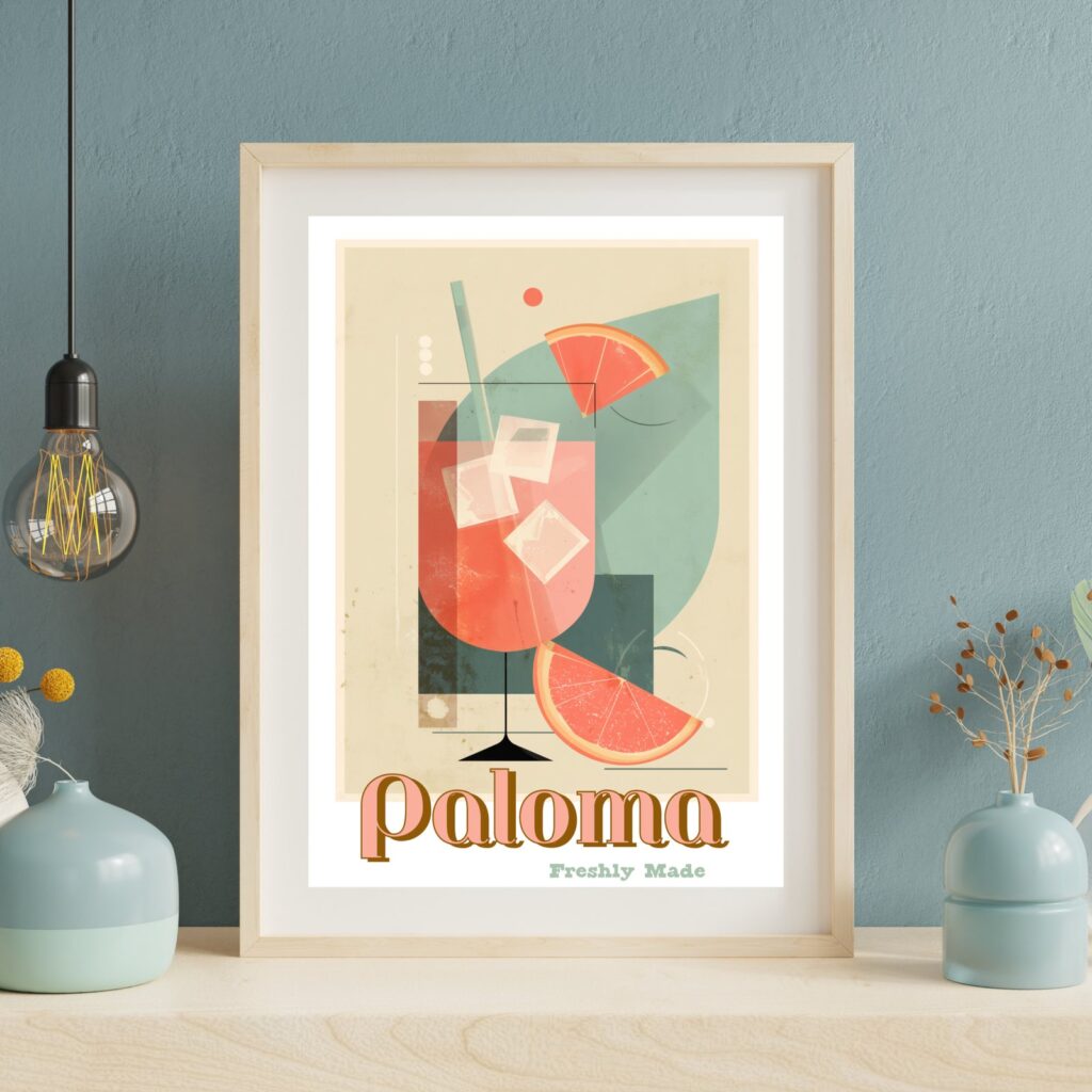 Paloma Cocktail Poster