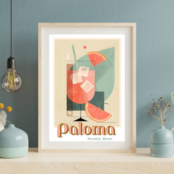 Paloma Cocktail Poster